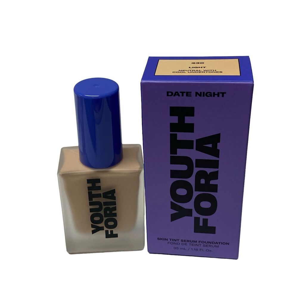 Youth Foria DATE NIGHT SKIN‎ TINT SERUM FOUNDATION in 230 1.18oz (READ)